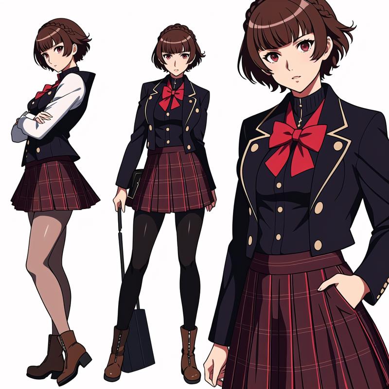 00527-507582482-Niijima Makoto _(Persona 5_), 1girl, niijima makoto, solo, pantyhose, skirt, brown hair, short hair, full body, school uniform,.png